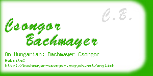 csongor bachmayer business card